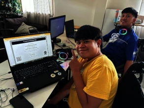 Two other apprentices finishing their training