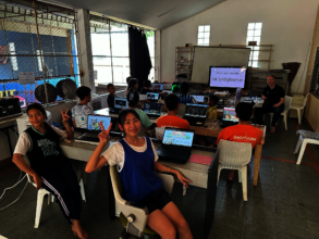 IT training at children's home 1