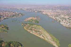 The island of Dialongoun in Bamako