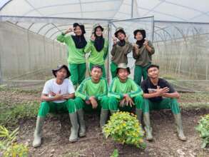Our cheerful cohort of intern students