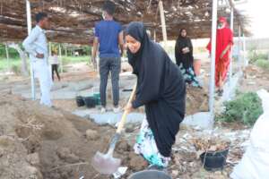 Students learn permaculture techniques in Somalia