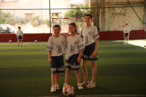 Members of the Jafra girl's football team