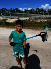 Ocean Blue's Youngest CleanUp Crew Leader!