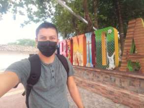 Our local project coordinator on a field visit