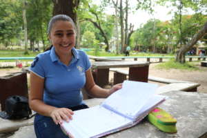 Scholarship student Tania, future engineer