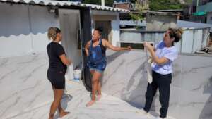 Visiting entrepreneurs work places in Rocinha