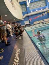Mermaid Che Monique visits Swim Corps