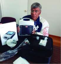 Delivery to respiratory equipment  to the father