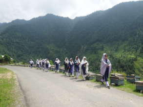 Girls after schooling