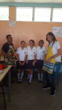 Cooking and sewing class in one of the schools