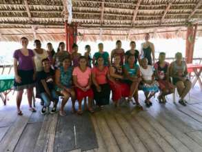 Women of AMBAS during a workshop