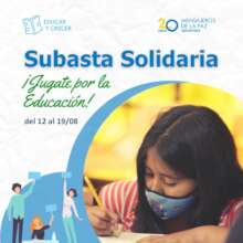 "Subasta Solidaria with Mensajeros de la Paz"