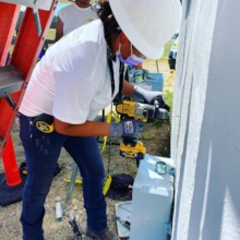 Cheyenne Tribal Member Installer, RayLynn Sooktis