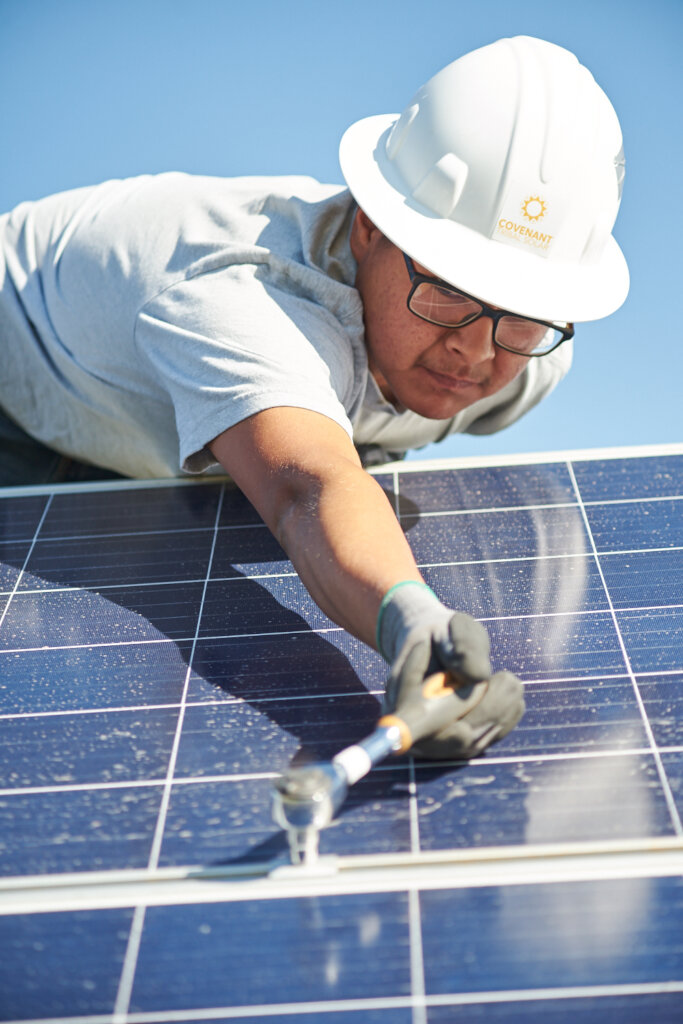 Crow Creek Tribal Member Installer, Darius Benally