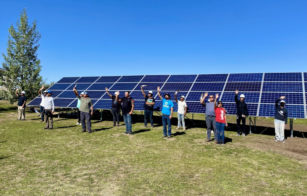 Standing Rock Solar Warrior Trainees