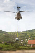 Dropping Supplies in Southern Haiti