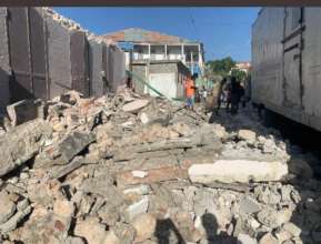 Damage in Southern Haiti