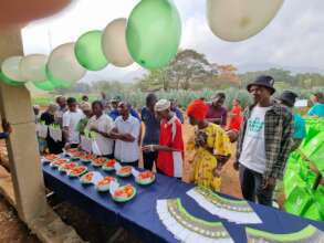 Farmers testing the crop