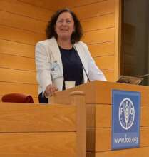 Our founder Bibi, moderating the session