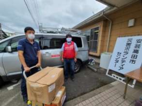 Delivering emergency supplies to a refuge shelter