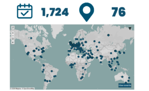A map of global arms fairs from our new website.