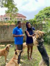 Jim showing off his signature hug!