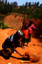 Paci and Nyamirambo dog - Community visit
