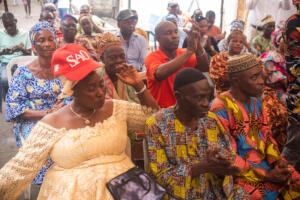 Community members in the launch event
