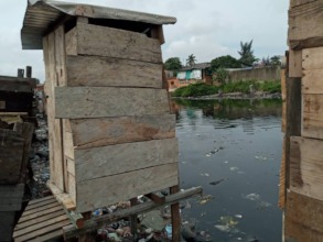 Before photo of the community's water source