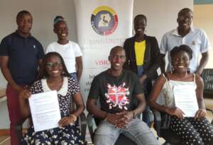 Elizabeth and Martha after signing MOU with UU