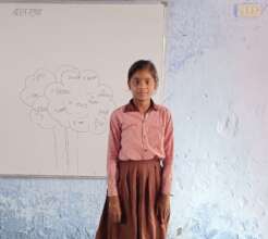 Megha in the classroom