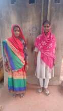 Sunita with her mother