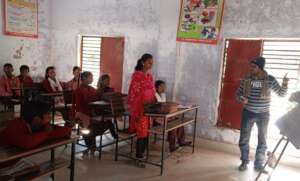 Sunita in school