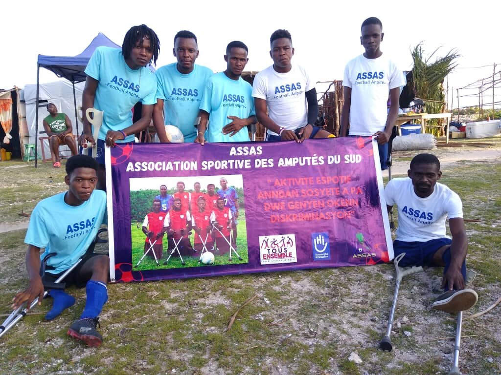 Amputee soccer team