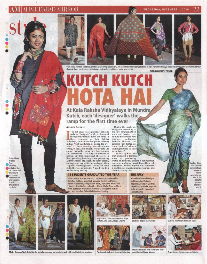 article in Ahmedabad Mirror