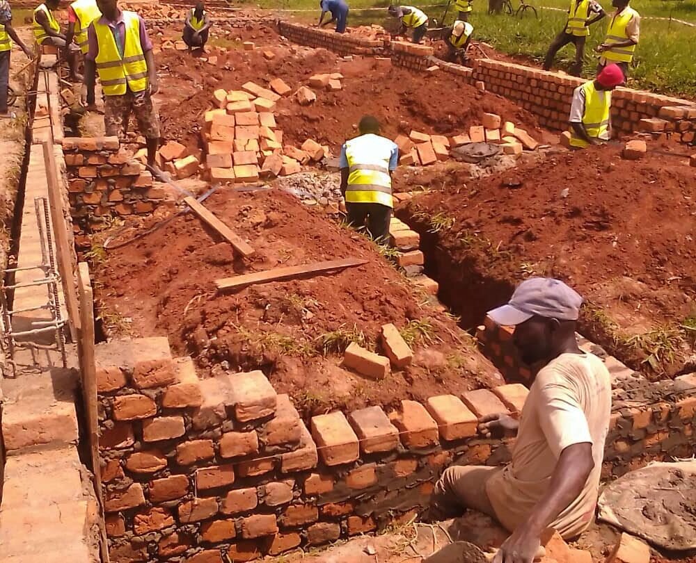 Completion of the foundation work