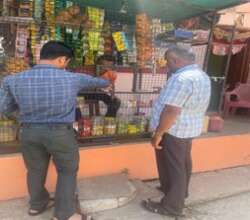 Dinesh at his shop
