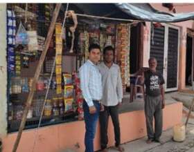 Dinesh at his shop