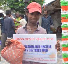 BASS distribution of dresses to  children
