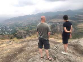 Enjoying the view from Soran park above Berd