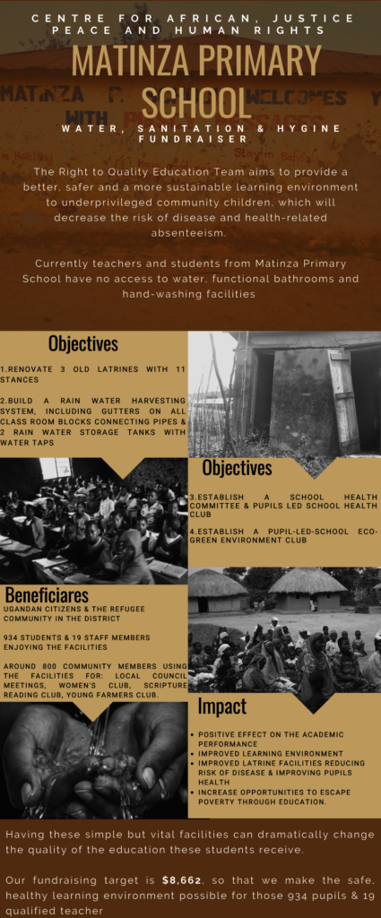 Provide sanitation for 934 Ugandan Students