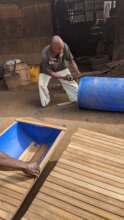 Constructing Plastic Top Bar Hive, Ikom, Nigeria