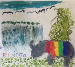 Suwilanji's wonderful happy "Rhinbow" painting