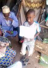 Mohamed getting his gift box