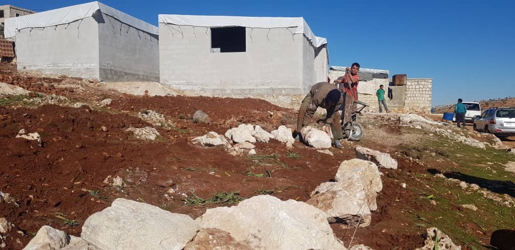 Building School for75children in North Syrian Camp