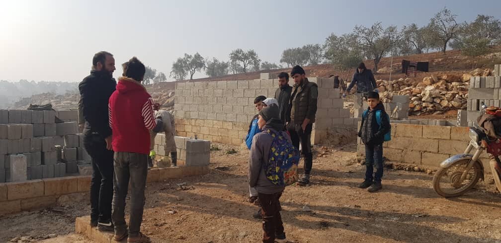 Building School for75children in North Syrian Camp
