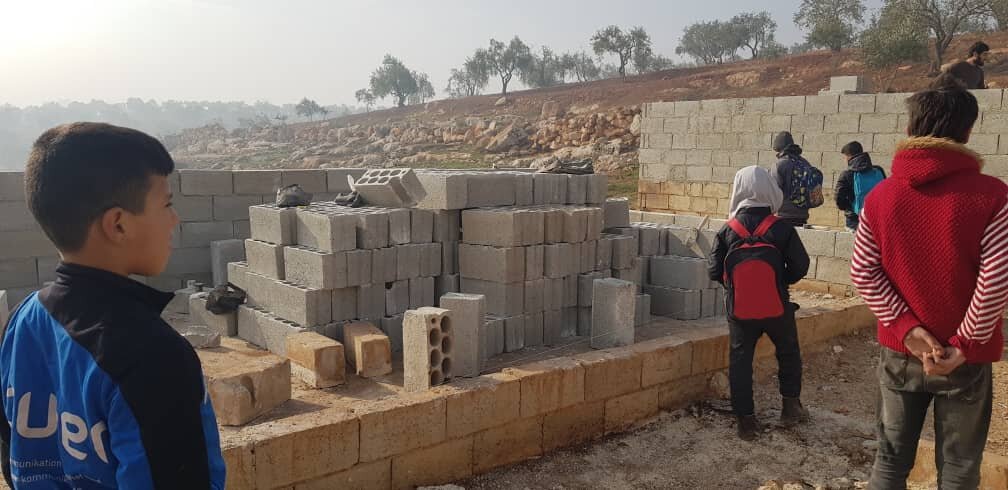 Building School for75children in North Syrian Camp