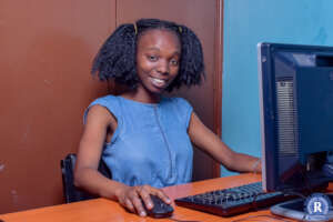 Eudiah Mwanyota ,A student at the ICT Center