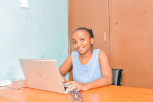 Rose a student posing for a photo in class