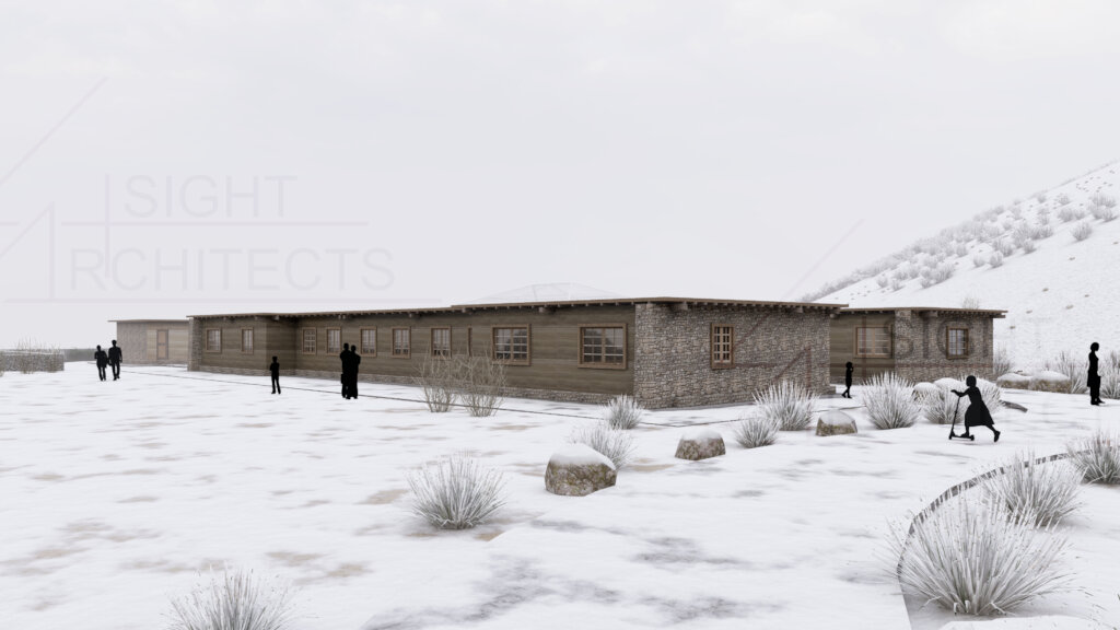 Proposed ECD center imagined in winter